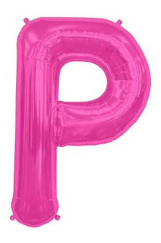 Carta P Foil Globo De Plástico, 16,'' Magenta