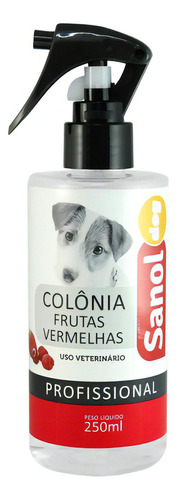 Perfume Cachorro Frutas Vermelhas Colônia Sanol Profissional