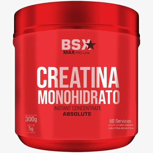 Creatina Monohidrato Bsx Nutrition 300 Gr