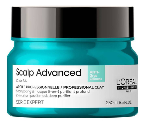 Loreal Mascara Scalp Advanced Cabello Graso 250ml