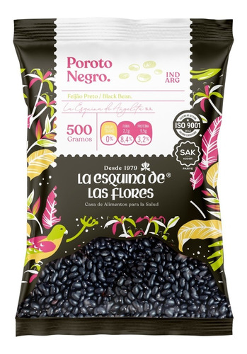 Porotos Negros - La Esquina De Las Flores -  500 Gr X 5