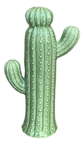 Cactus Verde Cerámica Regalo Adorno Objeto Decorativo Grande