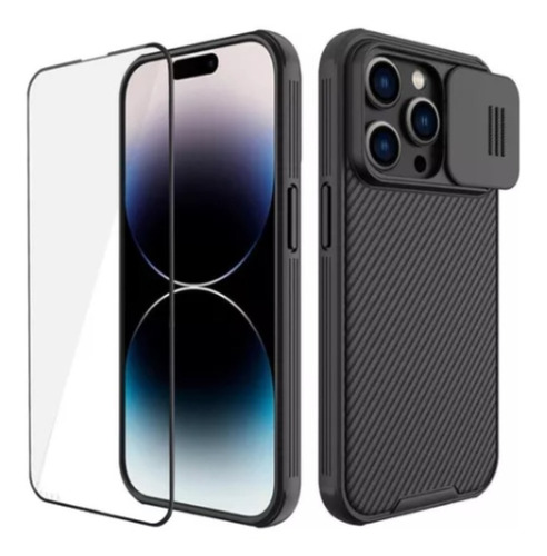 Case Nillkin Camshield Pro Para iPhone 14 Pro Max + Vidrio 