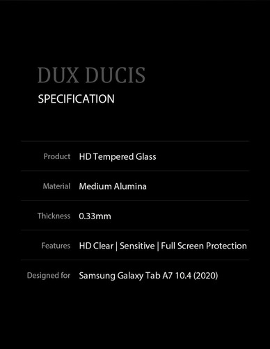 2pcs 9h Ultra Hd Película De Vidrio Para Galaxy Tab A7 10.4