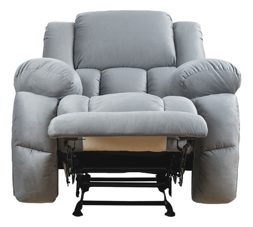 Sofá Reclinable Karla Con 3 Ajustes De Posiciones Color Gris