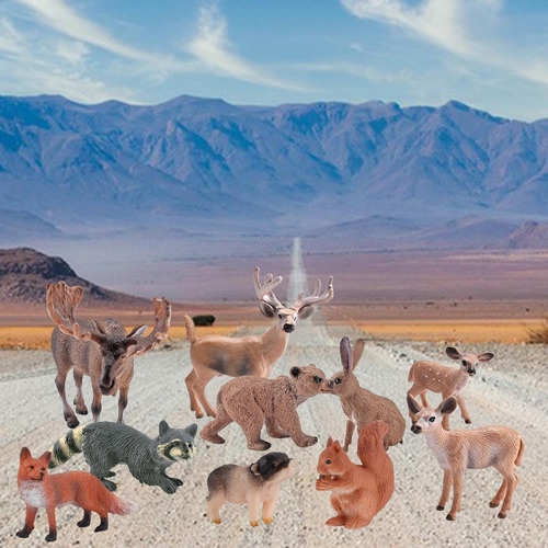 Juego De 10 Piezas De Animales De La Selva, Adornos De Vida