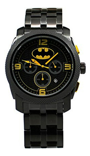 75 años De Batman Negro Reloj Cronógrafo (bat8049)