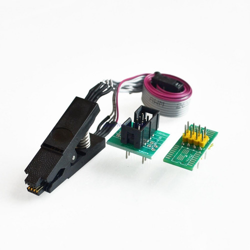 Imagen 4 de 10 de Programador Ch341a + Pinza + Soic8 200mil + Soic8 150mil