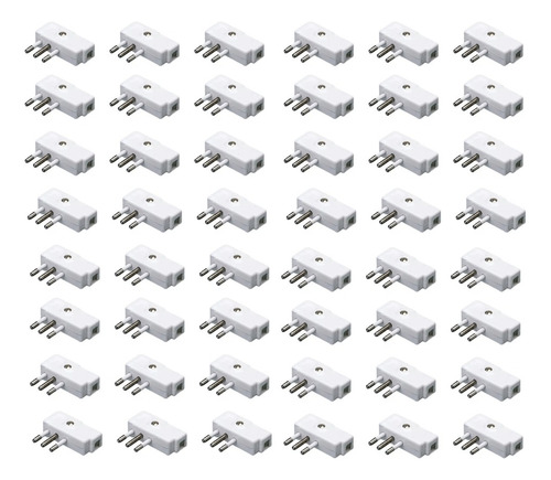 X48 Enchufe Macho Volante 90º 2p+t 10a 250v Blanco Gewiss