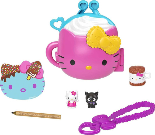 Mattel Hello Kitty Hot Choco Camp Compact (4.9-in) Con 2 Fig