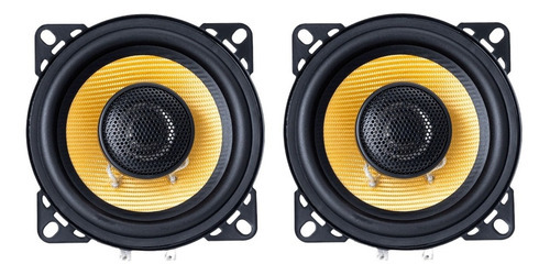 Par De Coaxial Nar Audio Vivace 4'' 40cxv 60w Rms 4 Ohms Cor Preto / Amarelo