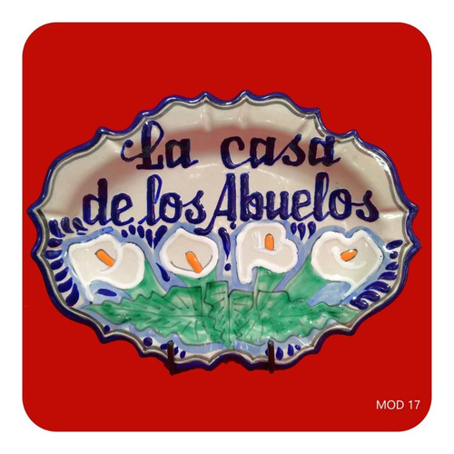 Imagen 1 de 1 de Platón Placa Talavera Poblana La Casa De Los Abuelos M10 Plc