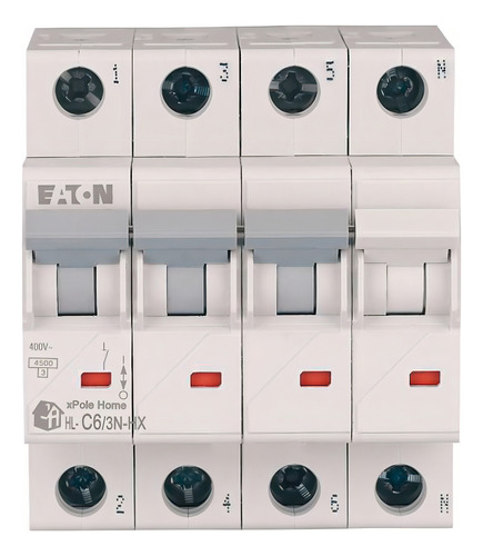 Termica Tetrapolar 6amp Termomagnetica Eaton Moeller