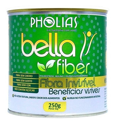 Bella Fiber Fibras Soltar Intestino Preso 250g - Pholias