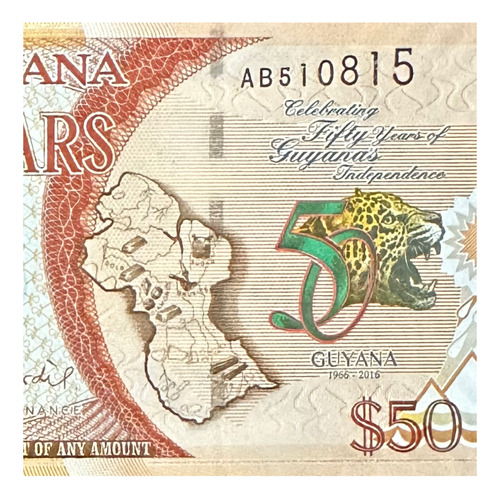 Guyana - 50 Dolares - Año 2016 - P #41 - Independencia