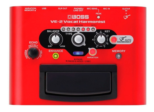 Boss Ve-2 Vocal Harmonist Pedal Processador Voz Mercado Full