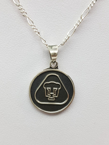 Dije Del Pumas Plata Ley .925 Incluye Cadena 