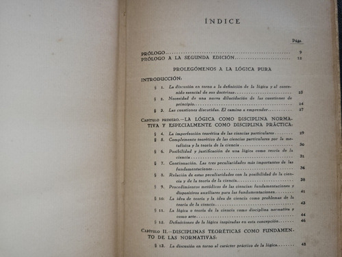 Imagen 9 de 10 de Investigaciones Logicas Husserl Trad Garcia Morente 1929 4 T