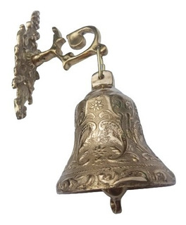 Campana Sonora En Bronce Con Soporte