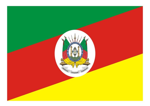 Bandeira Rio Grande Do Sul Rs 1,37x90cm Visível Dois Lados