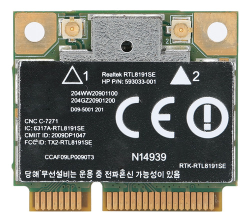 Placa De Rede Sem Fio Realtek Rtl8191se Mini Pci-e 300m