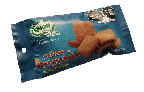 Galletas De Amaranto Quali Con Mantequilla Y Canela 40 G