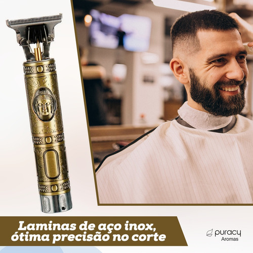 Maquina De Acabamento Trimmer Para Cabelo Barba Corpo Buda