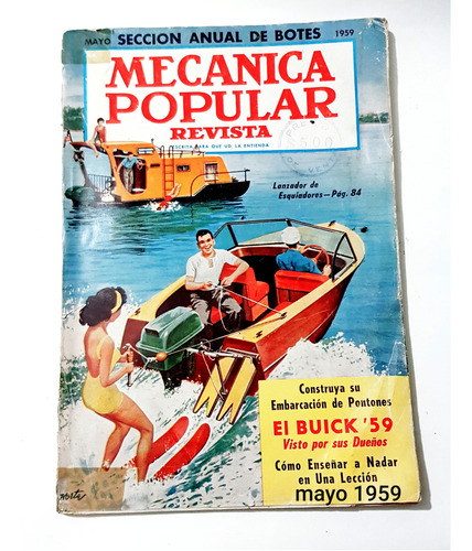 Revista Mecánica Popular Mayo 1959 De 160 Pag. En Español.  