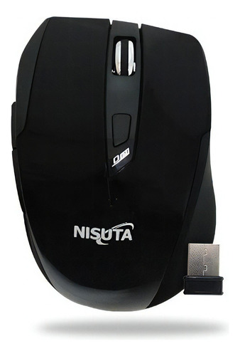 Mouse Inalambrico 5d Usb Ns-mow35n Nisuta Color Negro