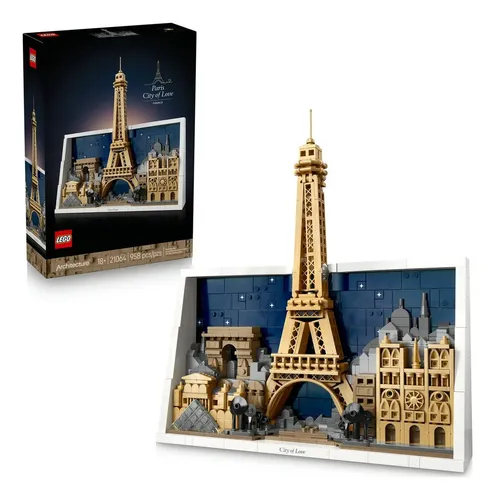 Lego Architecture Paris: Cidade Do Amor 21064 958 Peças
