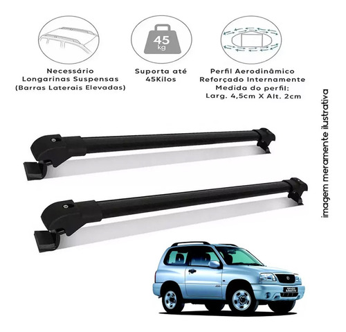 Rack De Teto Travessa Grand Vitara 3p 1998 Á 2004 Slim