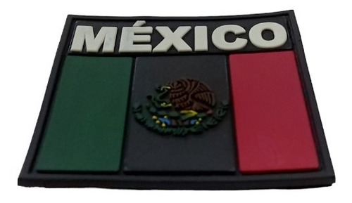 Parche Insignia Pvc De Banderas De México Letras Colores 