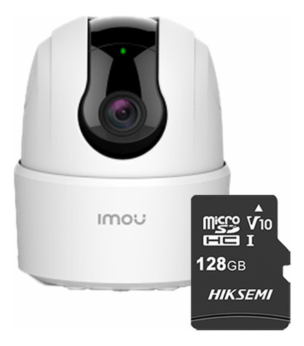 Imou Cámara Ta22cn-plus-128 Ranger 2mp Con Microsd 128gb Y Letrero Disuasivo Ip Domo Motorizado Wifi H.265 Autotracking Detección De Humanos Modo Privacidad Micrófono Y Bocina Integrada Ta22cn 3.6mm 