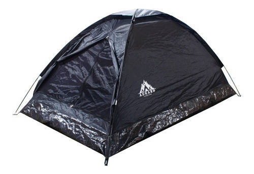 Carpa 2 Personas Color Negro Asgard Camping Tienda 2x1.2m 