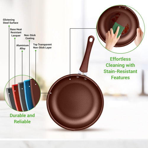Nutrichef Utensilios De Cocina Ollas Y Sartenes De Cocina Marrón