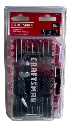 Set Craftzman 15 Pz - Drill Flip Drive - Avellanador