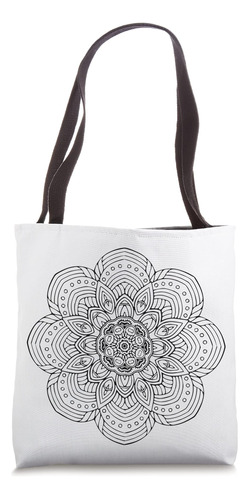 Colorea Tu Propia Bolsa De Mano - Mandala Coloring Tote Bag