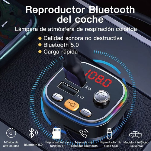 Transmisor Receptor De Adaptador Bluetooth Para Auto Estéreo