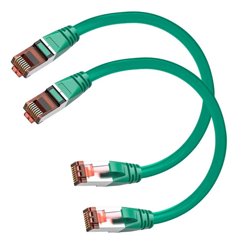 Cable Ethernet Alta Velocidad, Mxehe-002, 2pzas, 0.25m, Verd