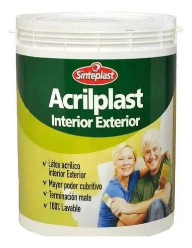 Latex Exterior Interior Acrilplast Colores  X1lt