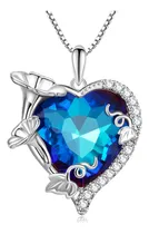 Comprar Voroco Collar De Piedra Natal De Cristal En Forma De Corazón