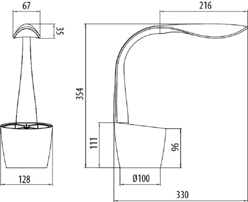 Imagen 2 de 2 de Lampara De Escritorio Led Teen Dimerizable Lapicero 7w