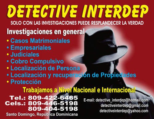 Detective Privado En Jarabacoa Rd 18093185198