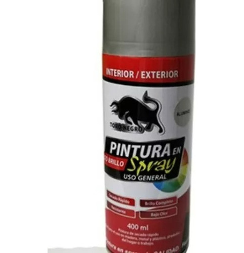 Pintura Spray Uso General Aluminio Brillante 400ml