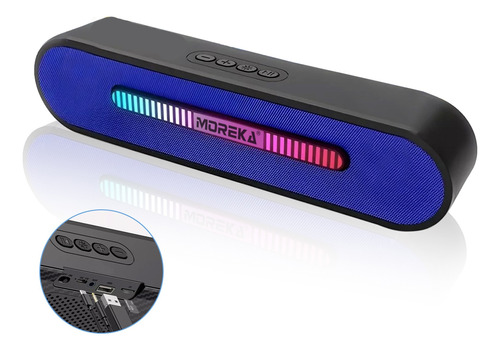 Bocina Inalámbrica Portátil Cilindrica Bluetooth Fm Tws Usb