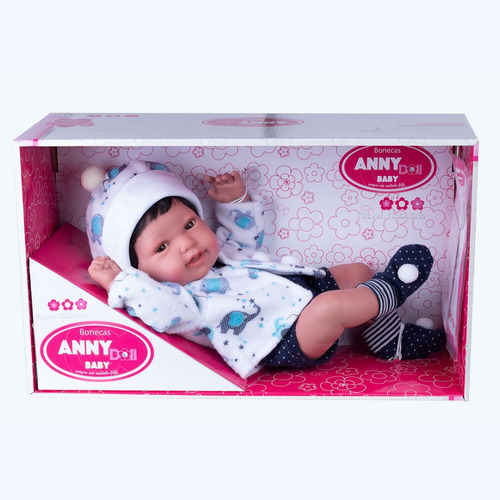 Boneca Anny Doll Baby Menino 2440 Cotiplás