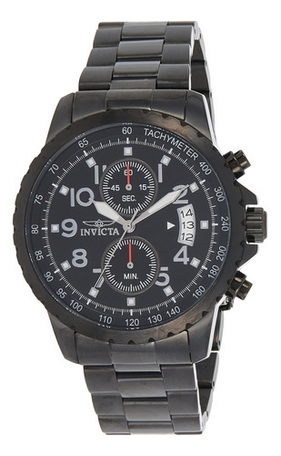 Cronógrafo Invicta 13787 Specialty Para Hombre, Esfera Negra