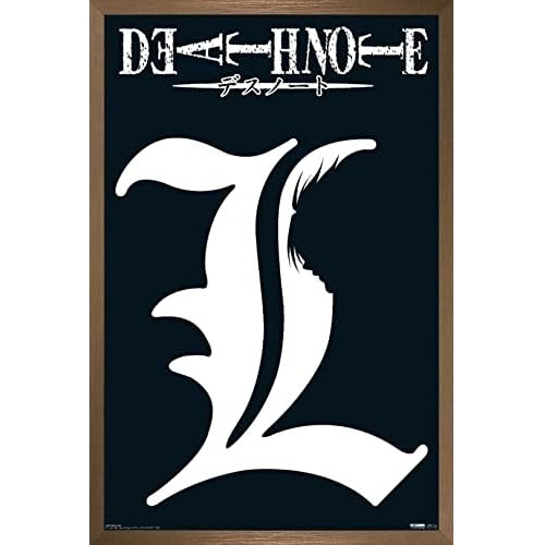 Póster De Pared Símbolo De Death Note  L , 22.375  X ...