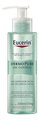 Gel Limpiador Facial Eucerin Dermo Pure Piel Grasa 200ml