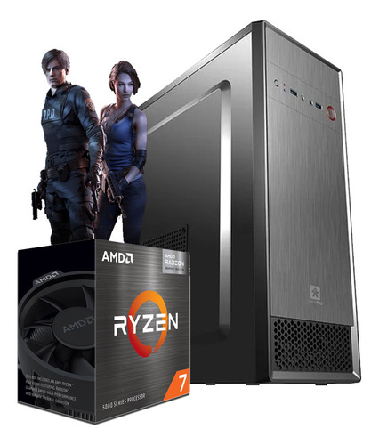 Pc Armada Amd Ryzen 7 5700g 16gb Ram Ssd 480gb Gabinete Kit